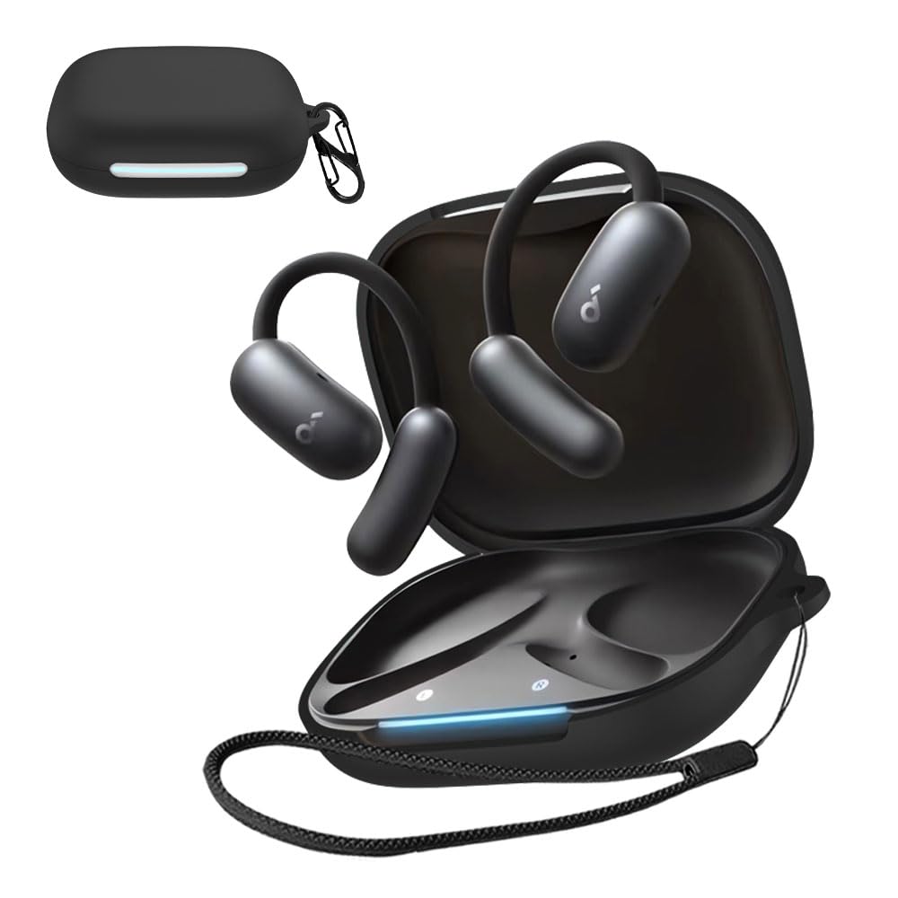 Anker Soundcore AeroFit ケース 落下防止 キズ防止 Amazon | For Anker Soundcore AeroFit Pro ケース [HVUYAL] 紛失防止